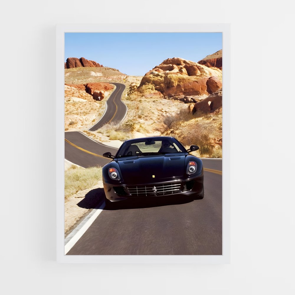 Poster Route 599 – affiche Ferrari (vue 3)